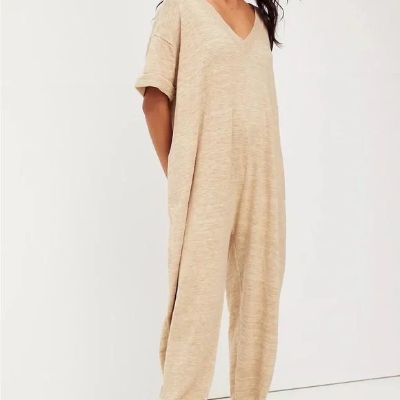 Free People Beach Everday Sweater One Piece Jumpsuit XL NWT - Picture 4 of 5